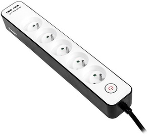 Tracer Power Strip Zebra 5 sockets + 2 x USB 1.5m