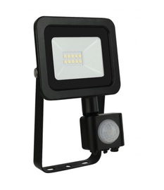 Prožektors Spectrum Noctis Lux2, 10 W, 820 lm, 4000 °K, IP44, melna