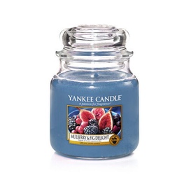 Ароматическая свеча Yankee Candle Medium Jar Candle Mulberry & Fig Delight, 411 г