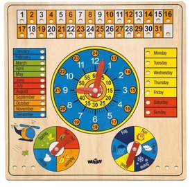 Izglītojošās rotaļlietas WOODY Multi-Purpose Calendar 90659, 1 gab.