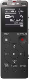 Diktofons Sony ICD-UX560 Black, melna, 4 GB