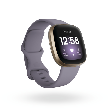 Умные часы Fitbit Versa 3, золотой/фиолетовый