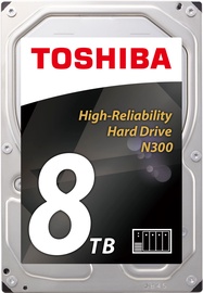 Toshiba N300 8TB 7200RPM SATAIII 128MB 3.5" HDWN180EZSTA