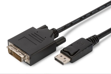 Kabelis MicroConnect Displayport Dipslay Port Male (vyriška), DVI Male (vyriška), 2 m, juoda