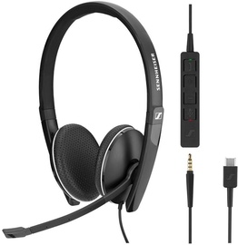 Ausinės Sennheiser SC 165 USB-C Black