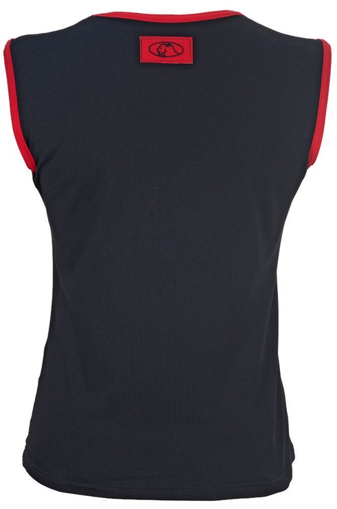 Krekls bez piedurknēm Bars, melna/sarkana, 2XL