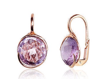 Diamond Sky Gold Earrings Amethyst Greatness