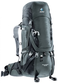 Туристический рюкзак Deuter, черный/серый, 55 л