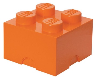 LEGO Storage Brick 4 Knobs Medium Orange