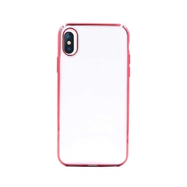 Чехол Devia Glitter iPhone XS/X, прозрачный/розовый, 5.8 ″