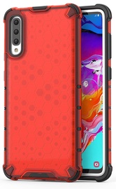 Hurtel Honeycomb Armor Back Case For Samsung Galaxy A70 Red
