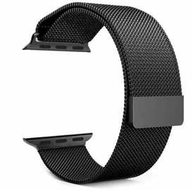 Siksniņa Tactical Apple Watch 1/2/3 Band, melna