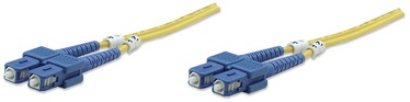 Intellinet SC-SC Fiber Optic Patch Cable OS-2 Yellow 1m