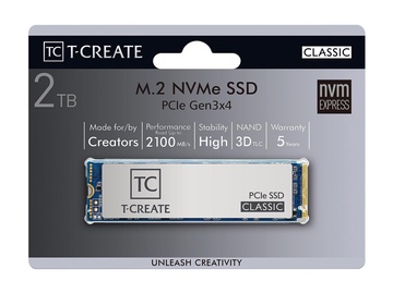 Kietasis diskas (SSD) Team Group T-Create Classic PCIe 3.0, PCIe, 2 TB