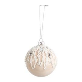 Ziemassvētku eglītes rotaļlieta Christmas Touch EBD743272 Cream, 80 mm, 2 gab.