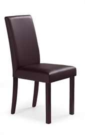Стул для столовой Halmar Nikko Dark Walnut/Dark Brown