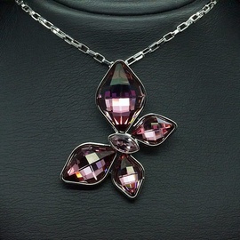 Diamond Sky Pendant Fairy Moth With Swarovski Crystals