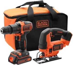 Bezvadu instrumentu komplekts Black & Decker BCK22S1S-QW, 18 V