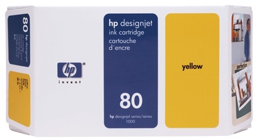Rašalinio spausdintuvo kasetė HP NO 80 Yellow L