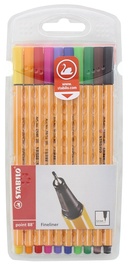 STABILO Tintes pildspalvas, point 88, 10 krāsas