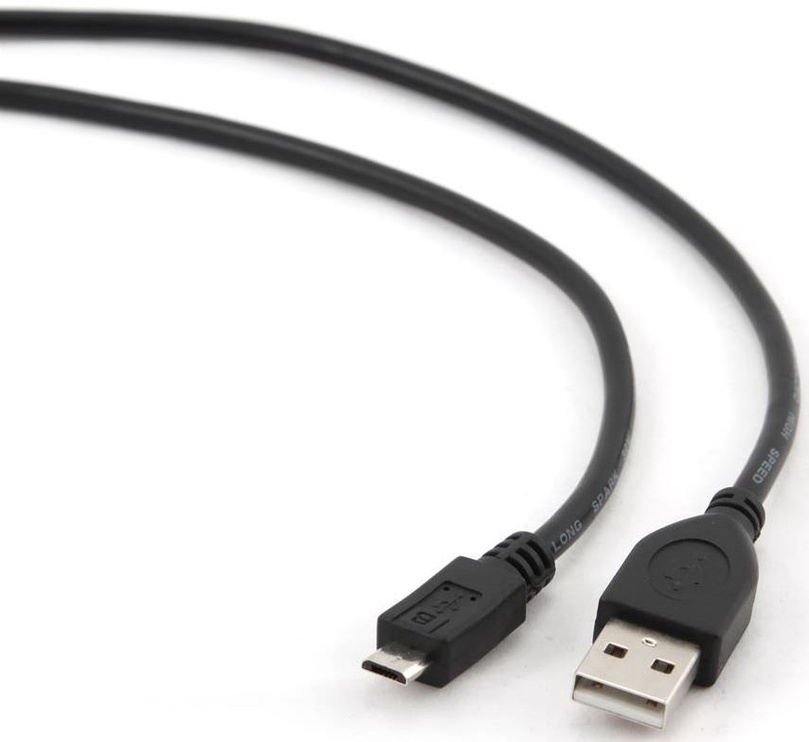 Провод Gembird USB to USB-micro USB 2.0 male, Micro USB male, 3 м, черный