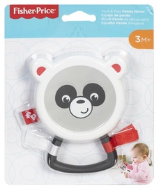 Прорезыватель Fisher Price Peek & Play Panda Mirror, белый/черный