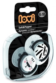 Lovi Dynamic Soother Salt&Pepper 6-18m 2pcs 22/879