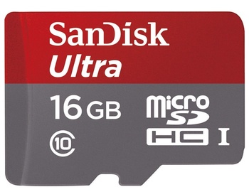 SanDisk 16GB Ultra Micro SDHC Class 10 UHS-I + Adapter