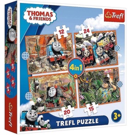 Trefl 4-in-1 Puzzle Thomas & Friends 12/15/20/24/pcs 34354