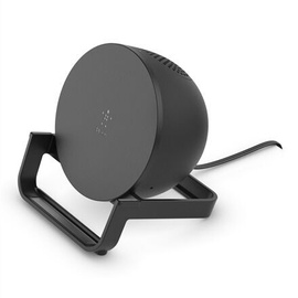 Bezvadu lādētājs - skaļrunis Belkin Stand + Speaker, AC/Qi, melna