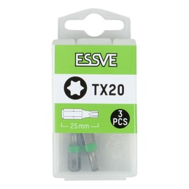 Набор битов для отверток Essve, TX20, 25 мм, 3 шт.