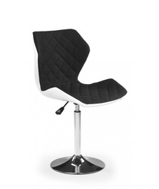 Bāra krēsls V-CH-MATRIX_2-FOT-CZARNY, balta/melna, 48 cm x 53 cm x 92 - 104 cm
