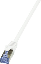 LogiLink Patch cable Cat.6A from Cat.7 600 MHz S/FTP PIMF PrimeLine 15m White