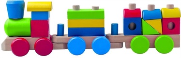 Klucīši Woodyland Train with Wooden Blocks