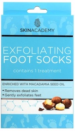 Skin Academy Exfoliating Foot Socks Macadamia Nut 1pcs
