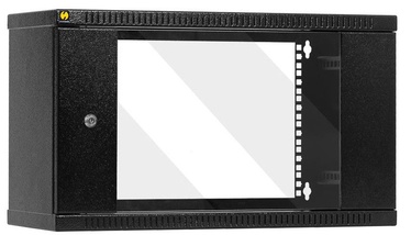 Netrack Wall Cabinet 19'' 6U/600mm Glass Graphite