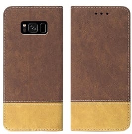 Mocco Suede Book Case For Huawei P30 Brown