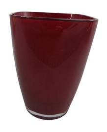 Lillepott, klaas, Ø 145 mm, punane