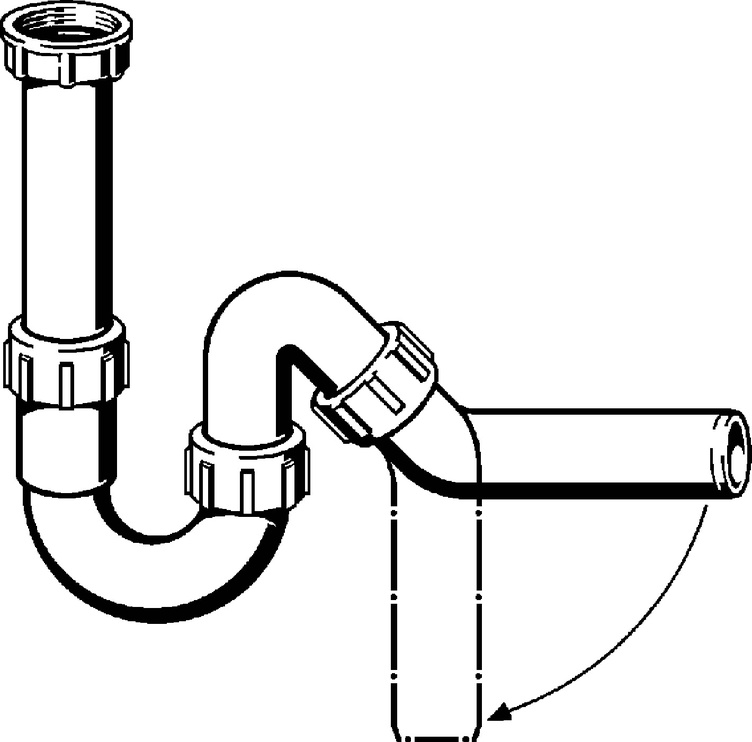 Трап для раковины/для сифона Viega 102821, 50 мм