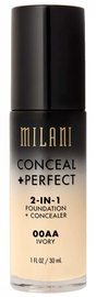 Тональный крем Milani Conceal + Perfect 00AA Ivory, 30 мл