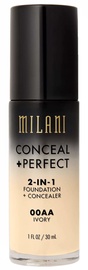 Tonuojantis kremas Milani Conceal + Perfect 00AA Ivory, 30 ml