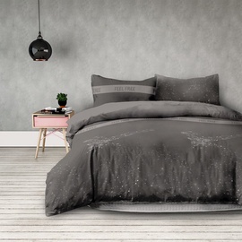 Комплект постельного белья AmeliaHome Basic, серый, 200x220