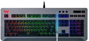 Klaviatūra Thermaltake Level 20 RGB Level 20 RGB Cherry MX Blue EN, sudraba