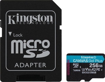 Карта памяти Kingston Canvas Go! Plus 256GB microSDXC UHS-I Class10 w/Adapter