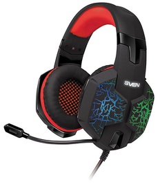 Ausinės Sven AP-U988MV Headphones w/Mic Black Red