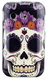 Zooky Silicone Back Case With Skulls Art Design Samsung Galaxy Young