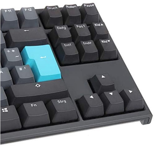 Клавиатура Ducky DKON1808-ADEPDZHBS Blue DE, серый