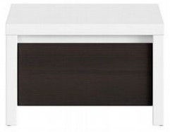 Naktinis staliukas Black Red White Kaspian White/Wenge