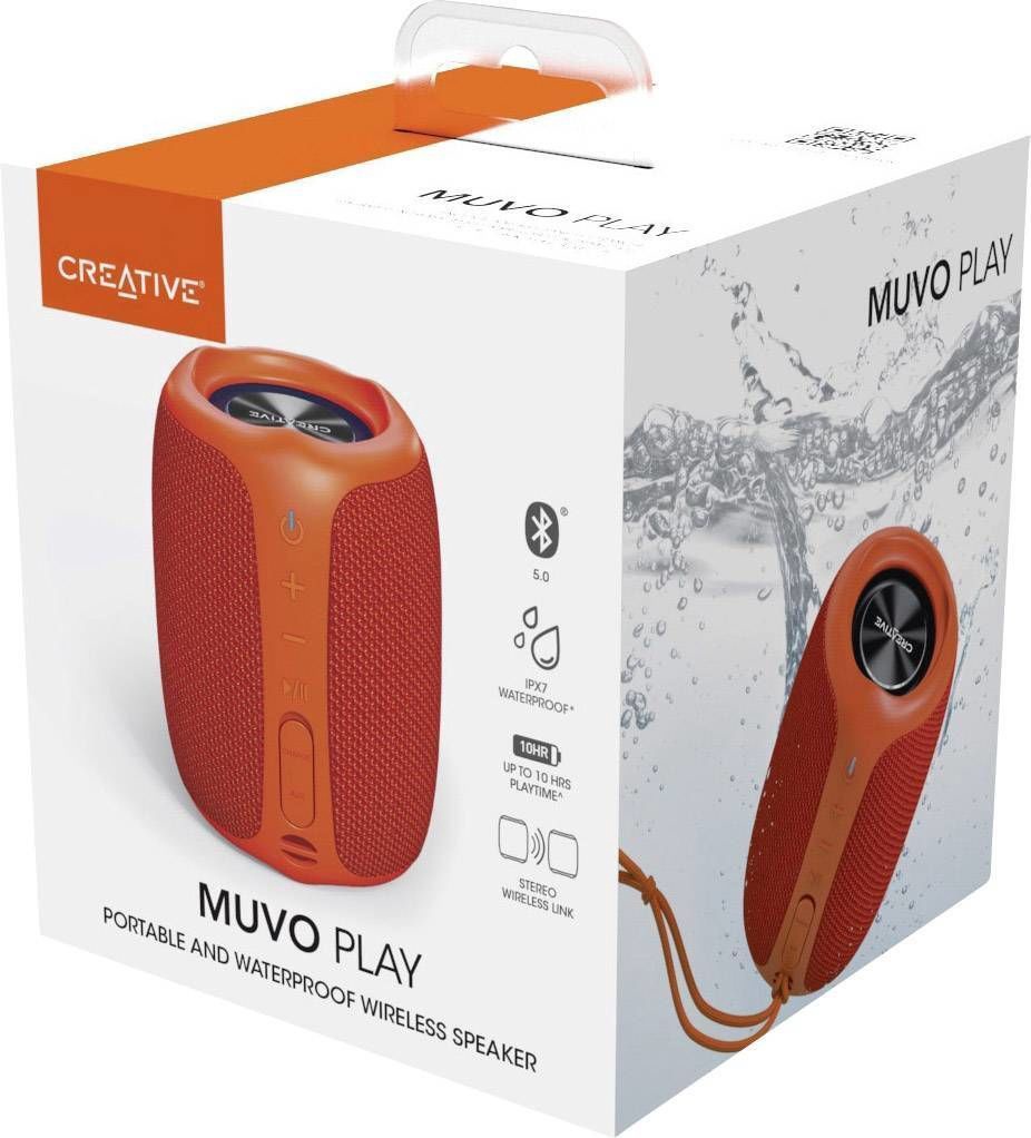 creative muvo play portable and waterproof bluetooth speaker