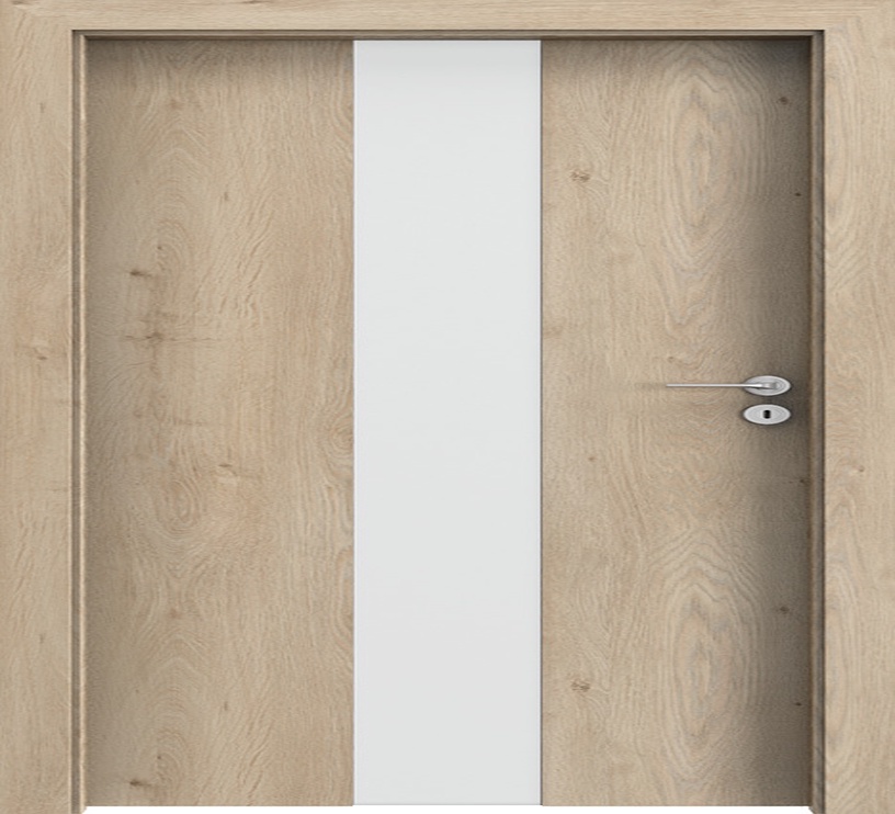 Siseukseleht Porta 2 Portafocus 2, vasakpoolne, tamm, 203 x 84.4 x 4 cm
